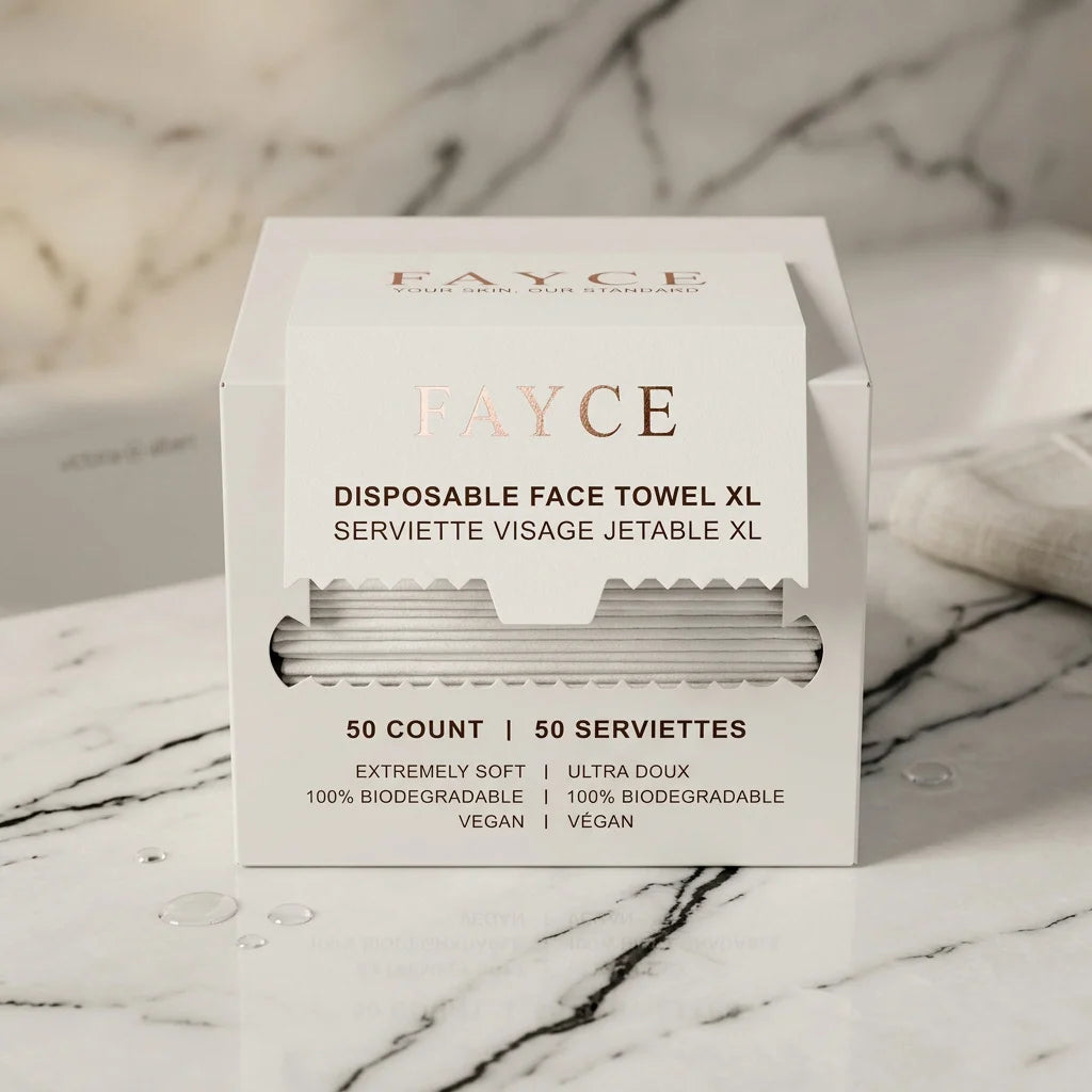 FAYCE Disposable Face Towels XL (50 Count)